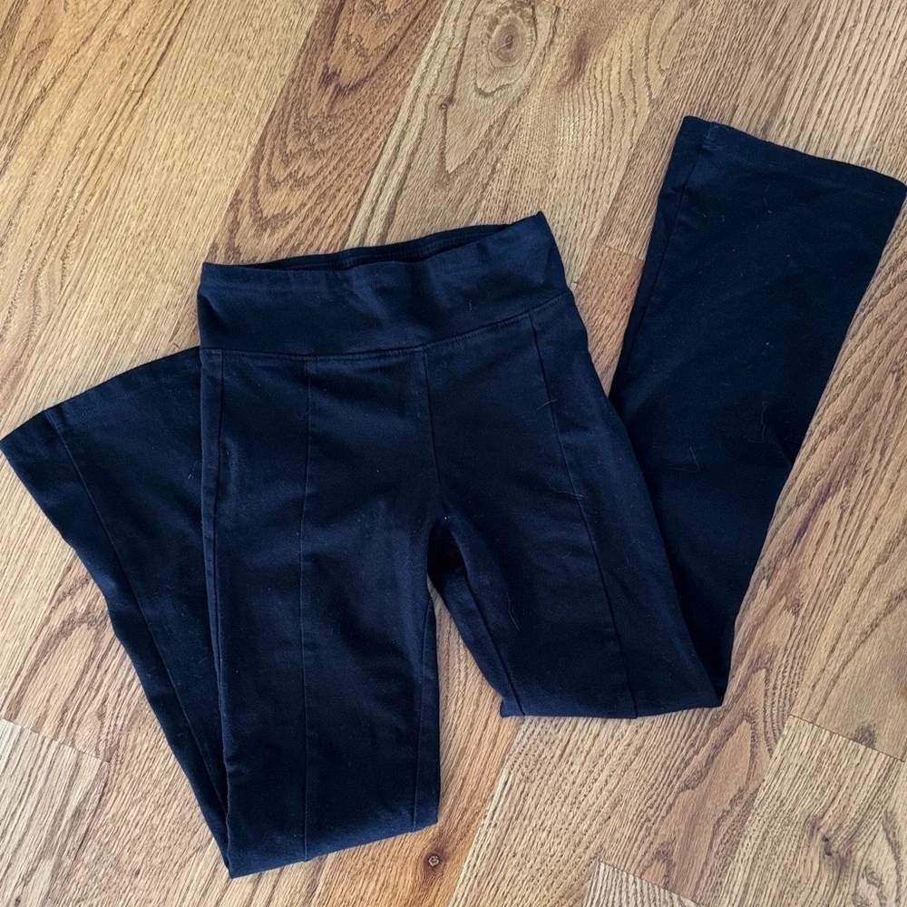 Girls 7/8 bundle Boutique dress, and black flares.